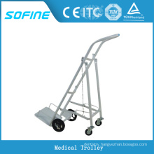 SF-DJ143 hospital ues stainless steel oxygen cylinder trolley